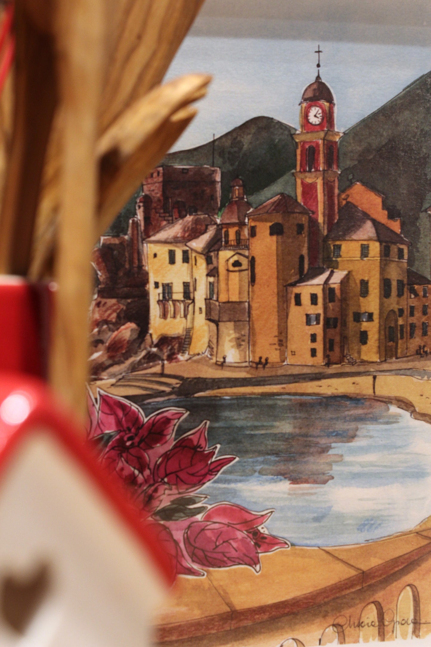 Postal del puerto de Riomaggiore