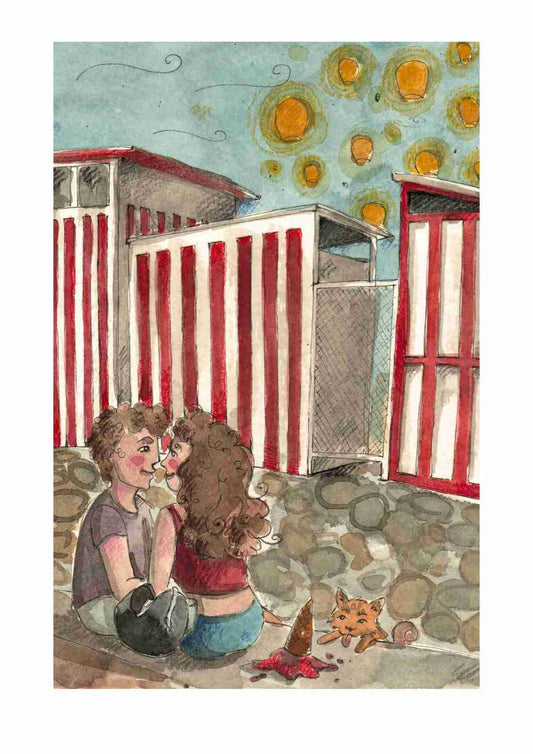 Postal del puerto de Riomaggiore