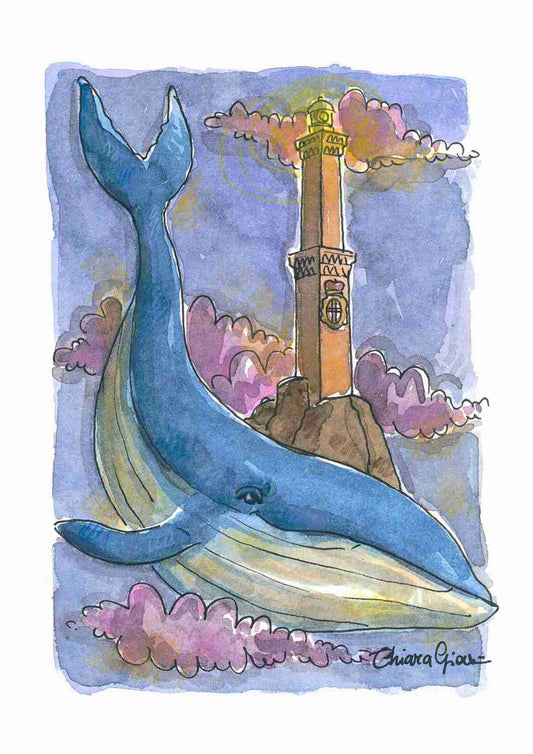 Postal del puerto de Riomaggiore