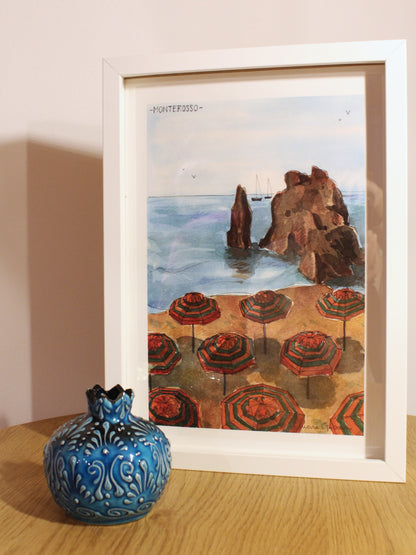 Postal del puerto de Riomaggiore